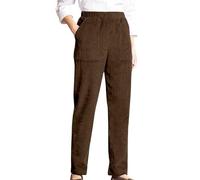 Pantalones holgados de pierna ancha para mujer, pantalones rectos de cintura alta, pantalones casuales de pana para mujer, pantalones anchos holgados, leggings de forro polar, pantalones térmicos