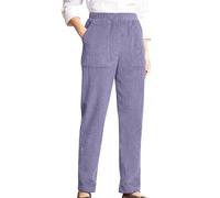 Pantalones holgados de pierna ancha para mujer, pantalones rectos de cintura alta, pantalones casuales de pana para mujer, pantalones anchos holgados, leggings de forro polar, pantalones térmicos