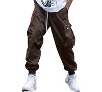 Pantalones Hombre Casual Grandes Pants Cordón Elásticos Casuales Bolsillos Exterior Ligeros A La Moda Senderismo Cargo Largos Deporte Trabajo Joggers Elástica Aire Libre Algodón Stretch