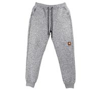 Pantalones Hombre Casual, Invierno Pantalon Deporte Pantalones Hombre Plus Size Jacquard Forrados en Polar Jogger con Cordón Ajustable Pantalones con Puños Anchos y Cómodos
