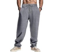Pantalones Hombre Chinos Largo Anchos de Trekking de Pana Pantalón Chino Elásticos Pantalon de Pana Tallas Grandes Ropa de Deporte Pantalon Deporte Hombre Largo Gris S