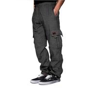 Pantalones Hombre Deporte Cintura Elástica Pantalones Pierna Recta Suelta Cómodo Pantalones Entrenamiento Diario Transpirable Pantalones Fitness Al Aire Libre Sudadera Estilo Atlético, A gris., XL
