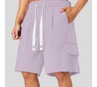 Pantalones Hombre Deporte - Pantalones Casuales para Actividades Al Aire Libre Corte Holgado Ligeros Verano Y Otoño Fáciles De Lavar A Máquina Diseño Elegante Y (Light Purple XXXXL)
