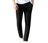 Pantalones Hombre Informales,Pantalones de Trabajo Casuales con Cordones Cómodos Holgados Pantalones de Pijama Monocolor Verano Transpirable Pantalones Chinos Hombre Pantalon Chandal Hombre