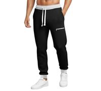 Pantalones Hombre,pantalón Cargo Hombre,Men's New Casual Pants Men's Loose Sports Casual Comfortable Versatile Long Casual Pants Basket (Black, XXXXL)
