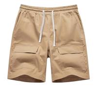 Pantalones Hombre, Pantalones Cortos Deportivos para Hombre con Divisiones Estilo Holgado e Informal de Verano Pierna Ancha