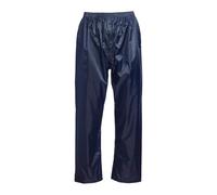 Pantalones impermeables Blackrock Navy Cotswold, sobrepantalones para hombre y mujer, unisex, costuras totalmente selladas, protección laboral y utilitaria, lluvia, exteriores (cintura 42-44")