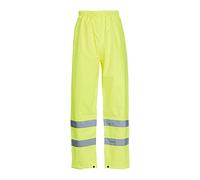 Pantalones impermeables Blackrock Yellow Hi Vis, Pantalones de trabajo reflectantes de alta visibilidad para hombre y mujer, Pantalones impermeables para lluvia, Monos de trabajo, certificados EN