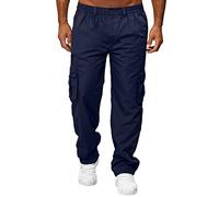 Pantalones impermeables para hombre, para todas las estaciones, pantalones informales, todos los colores sólidos, a la moda, para la playa, pierna recta, fitness, deporte, bolsillos, pantalones de