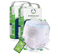 Pantalones Incontinencia para Adultos Hombre y Mujer - Ropa Interior - Protector Perdidas de Vejiga Débil - Pañales Desechables Mojar Cama, Maternidad - 44 unidades - Blanco, Tallas Grande