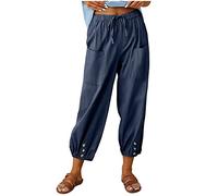 Pantalones Jogger De Mujer Pantalon Elegantes Deporte Mujeres Tenis por Bonitos Lona Rasgado Baggy Cuartos Talles Naranja Mama Liso Combinaciones Hay Calientes Agujeros Femeninos