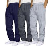 Pantalones Jogging Hombre Ropa De Todos Los Días Pantalones Largos Hombres Baggy Sudaderas Deporte Cintura Elástica Pantalones Entrenamiento Entrenamiento Caliente Pants Otoño Invierno, Marina #2, XXL
