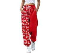 Pantalones largos de invierno para mujer, cintura alta, pantalones de Navidad, pantalones de Navidad, pantalones de dormir, pantalones de invierno, pantalones de ocio, pantalones de Navidad