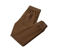Pantalones largos de pana para hombre con forro polar, pantalones de trabajo forrados cálidos de tela de terciopelo, cómodos pantalones anchos para el tiempo libre para el invierno, pantalones