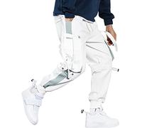 Pantalones Largos de Trabajo Deportivos Baggy Y2K Holgados de Gran Tamaño para Hombres Estilo Hip Hop Pantalones Harem de Harajuku con Varios Bolsillos