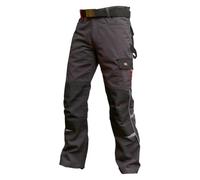 Pantalones Lee Cooper, Ropa para hombre multi del bolsillo del cargo de seguridad pantalones de trabajo, Gris, Talla 36" Cintura, regular 31" Pierna, Reg 36W (LCPNT236_G31L_36)