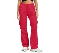 Pantalones ligeros para mujer de gran tamaño, holgados, de alta al aire libre, casual, vintage, deportivos, Y2k, con bolsillos, transpirable, elástico, primavera, algodón, adelgazante, Trekking Cargo