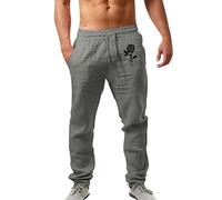 Pantalones Lino Hombre Caqui Pantalones Lino Hombre Negros Cortos De Para Largos De Fluidos Para Largos Ligeros Mediase Holgados Informales Ocio Vacaciones En La Playa Vida Diaria Color Beige