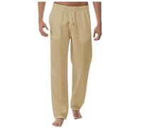 Pantalones medievales anchos para hombre, corte recto, Hagen, LARP, pantalones de vikingo, pantalones de caballero de algodón, pantalones piratas para hombres medievales con cordón, bolsillos
