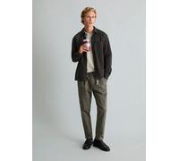 Pantalones modelo «Anders» con pliegues y corte corto Green Jasper XXL
