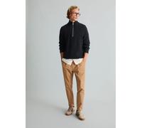 Pantalones modelo «Anders» con pliegues y corte corto Roasted Peanut XXL