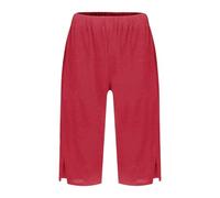Pantalones Mujer Algodón Lino - Pantalones Mujer Verano Algodón Lino Pants con Bolsillos Pantalones Uni-Color Pant Transpirable Pantalones Duraderos Pantalones Corsario Simple Pantalones Corsario