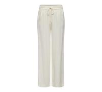 JdY Jdysay HW Linen Wide Pant Wvn Noos Pantalón De Pierna Ancha, Blanco Nieve, L x 32L Mujeres