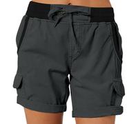 Pantalones Mujer Chandal, Shorts Mujer Elasticos, Cargo Informales Verano para con CordóN Y Cintura Alta para Senderismo Y Viajes con Bolsillos A La Moda para Hacer Ejercicio PantalóN CháNdal