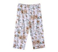 Pantalones Mujer Pijama Cintura Alta De Algodón Suaves Capri Para Mujer Mayor Pantalones De Dormir Cómodos Elásticos Y Muy Frescos Para Toda La Noche
