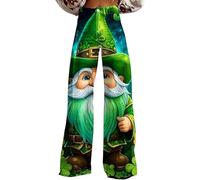 Pantalones Mujer Verano Anchos Elásticos Suaves para Diario Y Relax En Vacaciones O Finde Pantalones Holgados Mujer Verano Cómodos Modernos Y con Caída