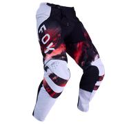 Pantalones MX FOX 180 Kairos Blanco/Rojo Fluorescente28 Blanco,Rojo Fluorescente