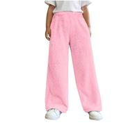Pantalones NiñA-Pantalones De Pijama De Polar para NiñAs, Ropa De Dormir TéRmica De Invierno, Pantalones Suaves Y CóModos para NiñOs.