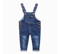 Pantalones NiñA-Ropa Unisex para NiñOs Y NiñAs, Adorable Mono Vaquero Liso