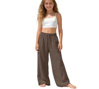Pantalones Niñas, Casuales Elegantes Y Cómodos para, Suaves Y De Uso Diario con Cintura Elástica, Divertidos para Exteriores Y para La Escuela., Diseño Moderno Y Esencial/G