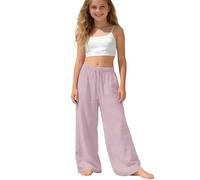 Pantalones Niñas, Casuales Elegantes Y Cómodos para, Suaves Y De Uso Diario con Cintura Elástica, Divertidos para Exteriores Y para La Escuela., Diseño Moderno Y Esencial/G
