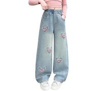 Pantalones NiñAs-Pantalones Vaqueros EláSticos Y CóModos para NiñAs, para Uso Casual Y Deportivo, con Tela Suave Y DiseñO Duradero, Escuela Y Aventuras Al Aire Libre.