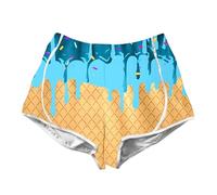 Pantalones Niño 6 Años - Cortos De Verano Pequeñas Y S con Estampado 3D Cintura Elástica Cómodos Conjuntos Casuales para Uso Diario Y Vacaciones (Blue 3-4 Years)