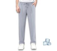 Pantalones Nonmaze Airflexion, pantalones Nonmaze para hombre, pantalones de flexión de aire sin laberinto, de seda de hielo, cómodos para todos los días, sin deformación., Gris Claro, L