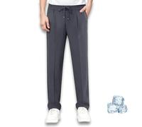Pantalones Nonmaze Airflexion, pantalones Nonmaze para hombre, pantalones de flexión de aire sin laberinto, de seda de hielo, cómodos para todos los días, sin deformación., gris oscuro, 4XL