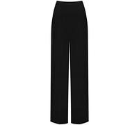 Pantalones palazzo de pierna ancha para mujer, pantalones acampanados elásticos, talla grande, color sólido