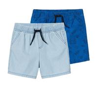 Pantalones para bebé pack 2 - Azul claro . Talla Azul oscuro#50/56 (0-2 meses)