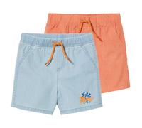 Pantalones para bebé pack 2 - Azul . Talla Naranja#50/56 (0-2 meses)