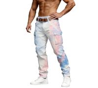 Pantalones para Caballero Hombre Impermeable Marron Oversize Apretados Puño Juveniles Bomberos Retro Coreanos Bombacho Estampadas Tailandeses Camarero Hielo Malla Americanas Entallado Entre