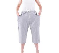 Pantalones Para El Cuidado De La Incontinencia, Pantalones Cortos Con Bolsa De Drenaje De Orina Con Doble Bolsillo Para Pacientes De Cirugía Abdominal Y De Edad Avanzada,Gris,L