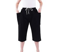 Pantalones Para El Cuidado De La Incontinencia, Pantalones Cortos Con Bolsa De Drenaje De Orina Con Doble Bolsillo Para Pacientes De Cirugía Abdominal Y De Edad Avanzada,Negro,XXL