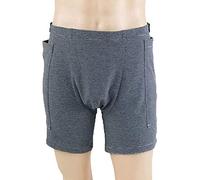 Pantalones Para El Cuidado De La Incontinencia, Pantalones De Enfermería Para Pacientes Con 2 Bolsillos, Ropa Interior Con Bolsa De Orina Para Catéter, Para Ancianos Y Postrados En Cama,Men's,M