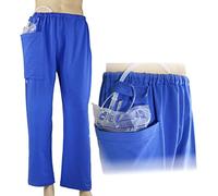 Pantalones Para El Cuidado De La Incontinencia Para Ancianos/Pacientes Con Cirugía De Fístula De Ostomía, Pantalones Para Salir, Ropa Para El Cuidado De La Salud,Azul,M