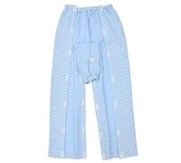 Pantalones para El Cuidado del Paciente, Pantalones De Entrepierna Abierta con Cremallera Lateral Pantalones De Incontinencia para Discapacitados Fractura Postrada En Cama Man,Medium