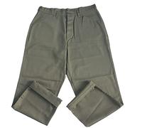 Pantalones para hombre American HBTUSMC Navy Marine Corps Casual Pants Réplica WW2 US Army, Verde, 38