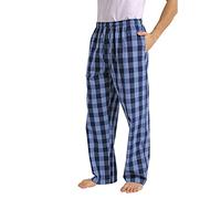 Pantalones para Hombre Pantalones de Pijama Moda impresión a Cuadros Casual Chándal de Hombres Jogging Pants Yoga Trend Largo Pantalones cómodo Suelto Pantalones de casa
